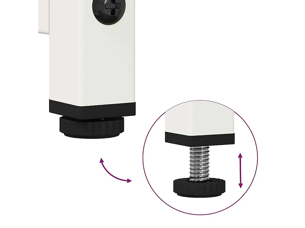 Buffet blanc 100,5x39x107 cm acier laminé à froid