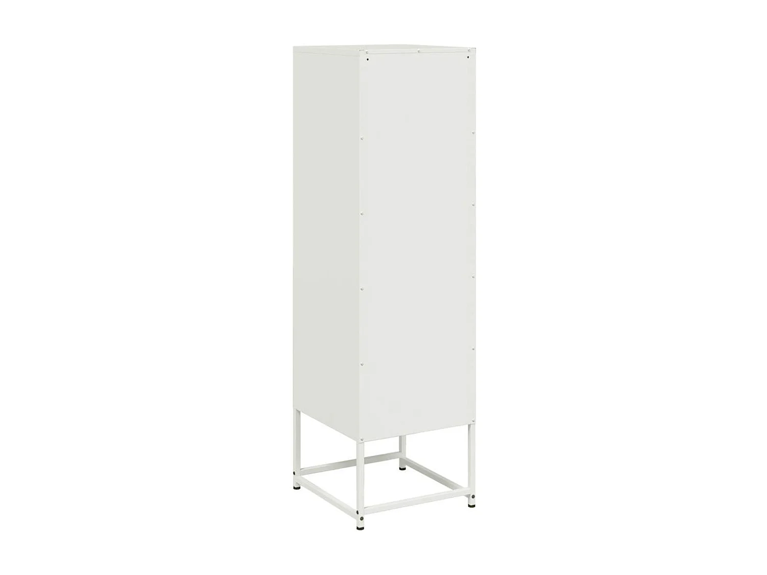 Buffet haut blanc 36x39x123 cm acier