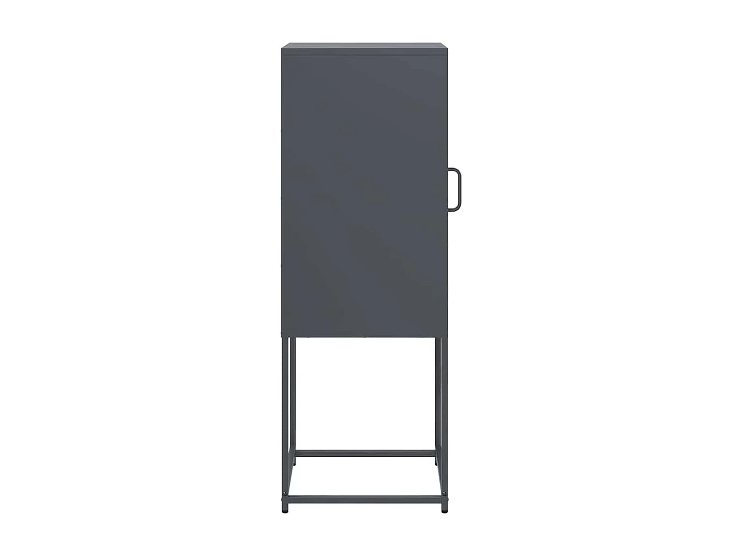 Buffet anthracite 36x39x107 cm acier laminé à froid