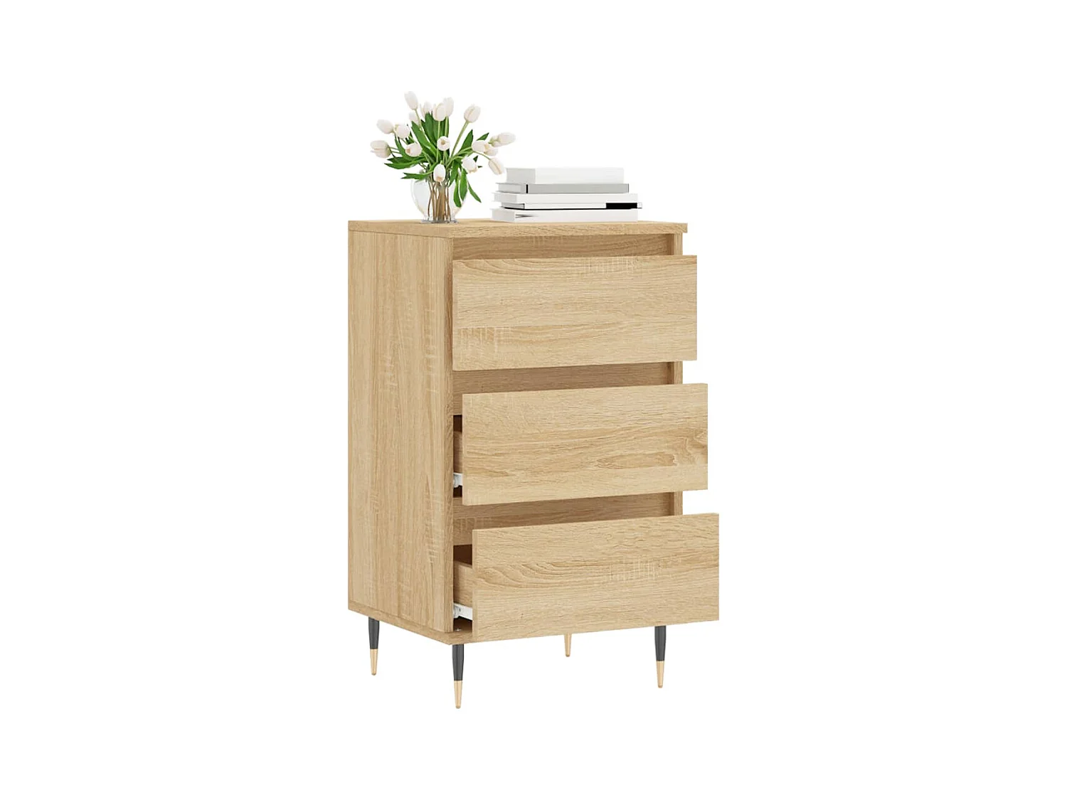 Buffet chêne sonoma 40x35x70 cm bois d'ingénierie