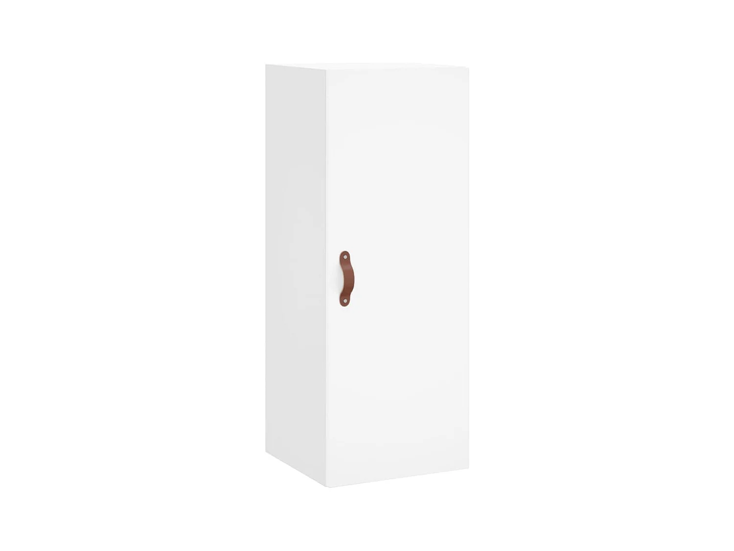 Wit hoog dressoir 34,5x34x180 cm Technisch hout