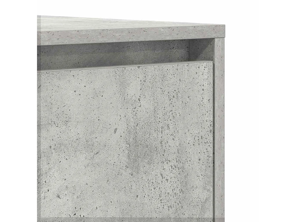 Buffet Gris Béton 120x41x75 cm en Bois d'ingénierie