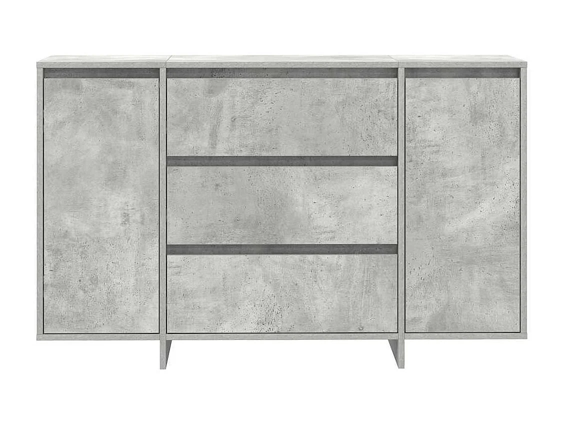 Buffet Gris Béton 120x41x75 cm en Bois d'ingénierie