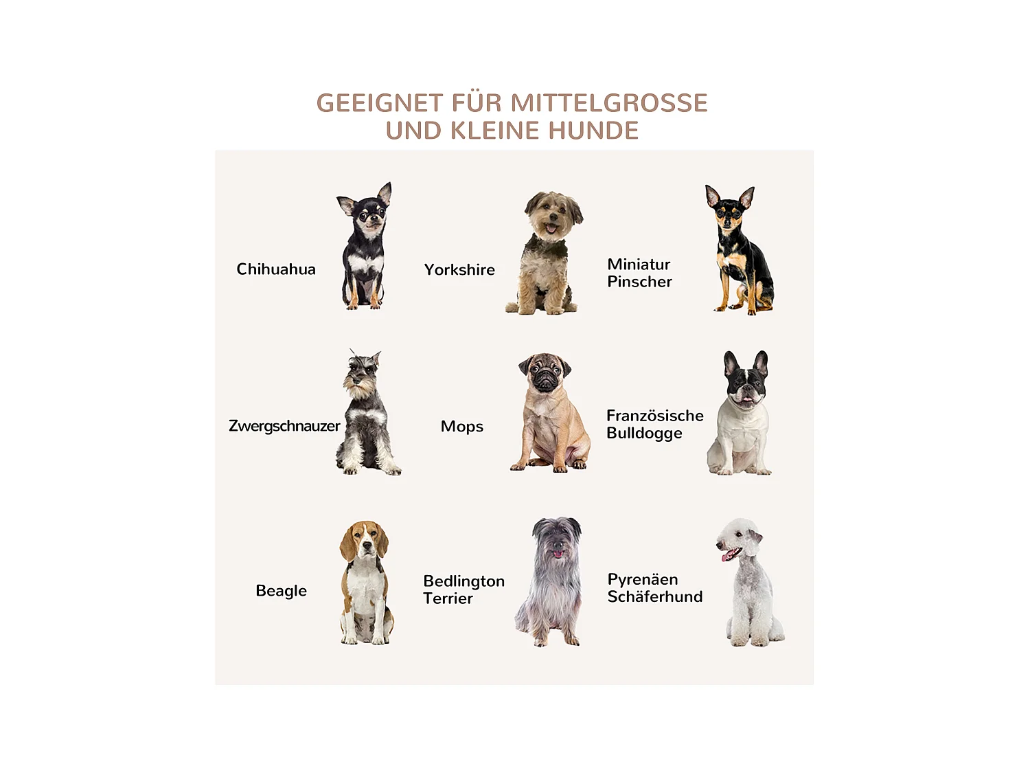 Cage pour chien avec plateau de table, maison de chien avec coussin, tiroir amovible, contreplaqué, chêne et noir (80x55x71cm)