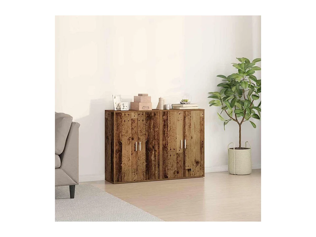 Credenza in legno antico 60 x 31 x 84 cm Legno ingegnerizzato