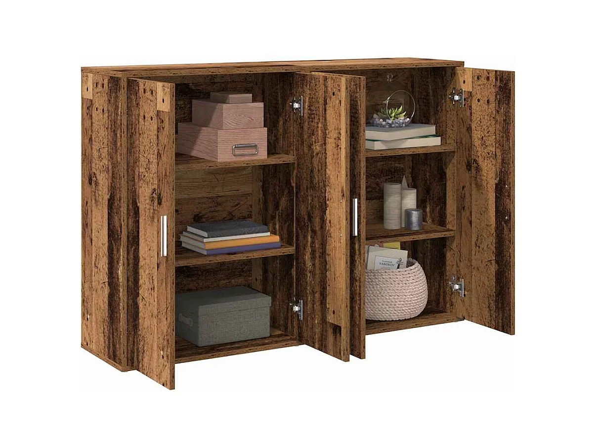 Credenza in legno antico 60 x 31 x 84 cm Legno ingegnerizzato