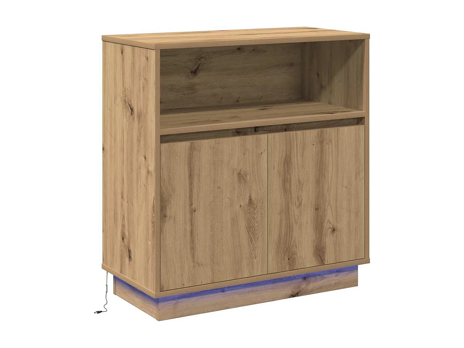 Dressoir met LED Artisan Oak 71x34,5x75 cm Technisch hout