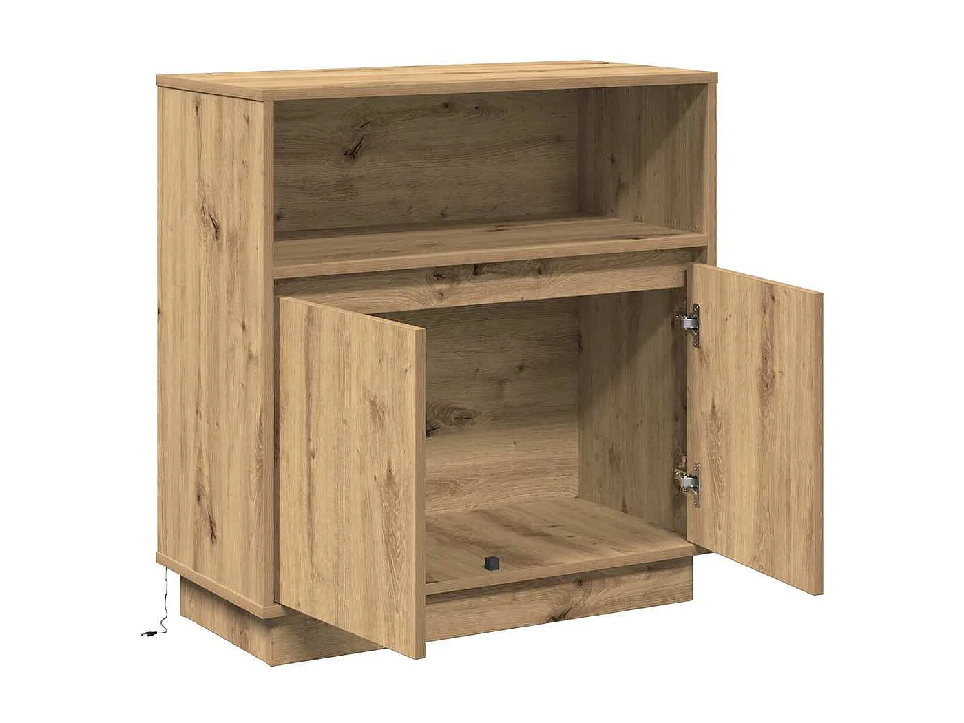Buffet avec LED Chêne Artisan 71x34,5x75 cm Bois d'ingénierie