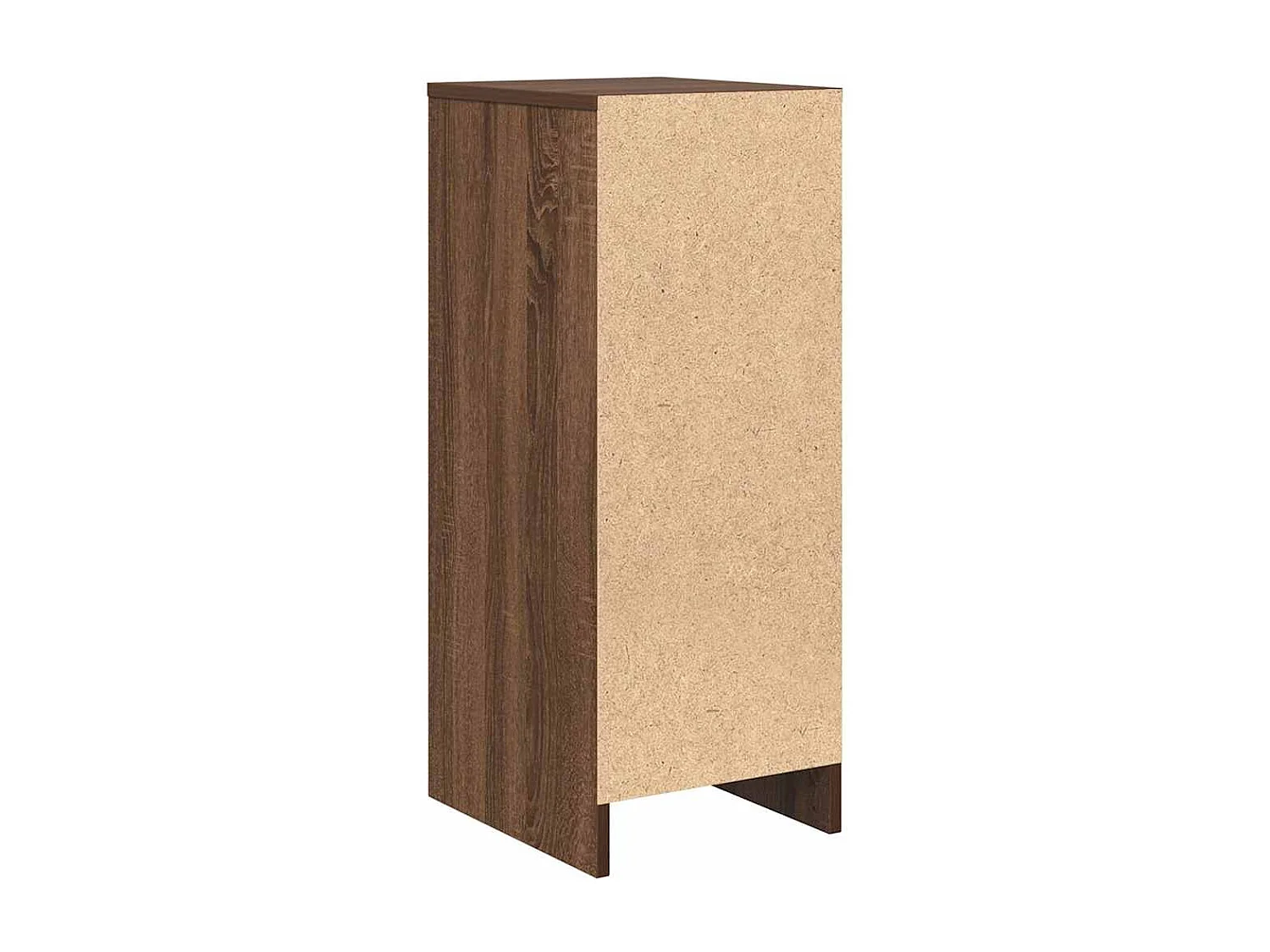 Buffet chêne marron 29,5x34x76 cm bois d'ingénierie