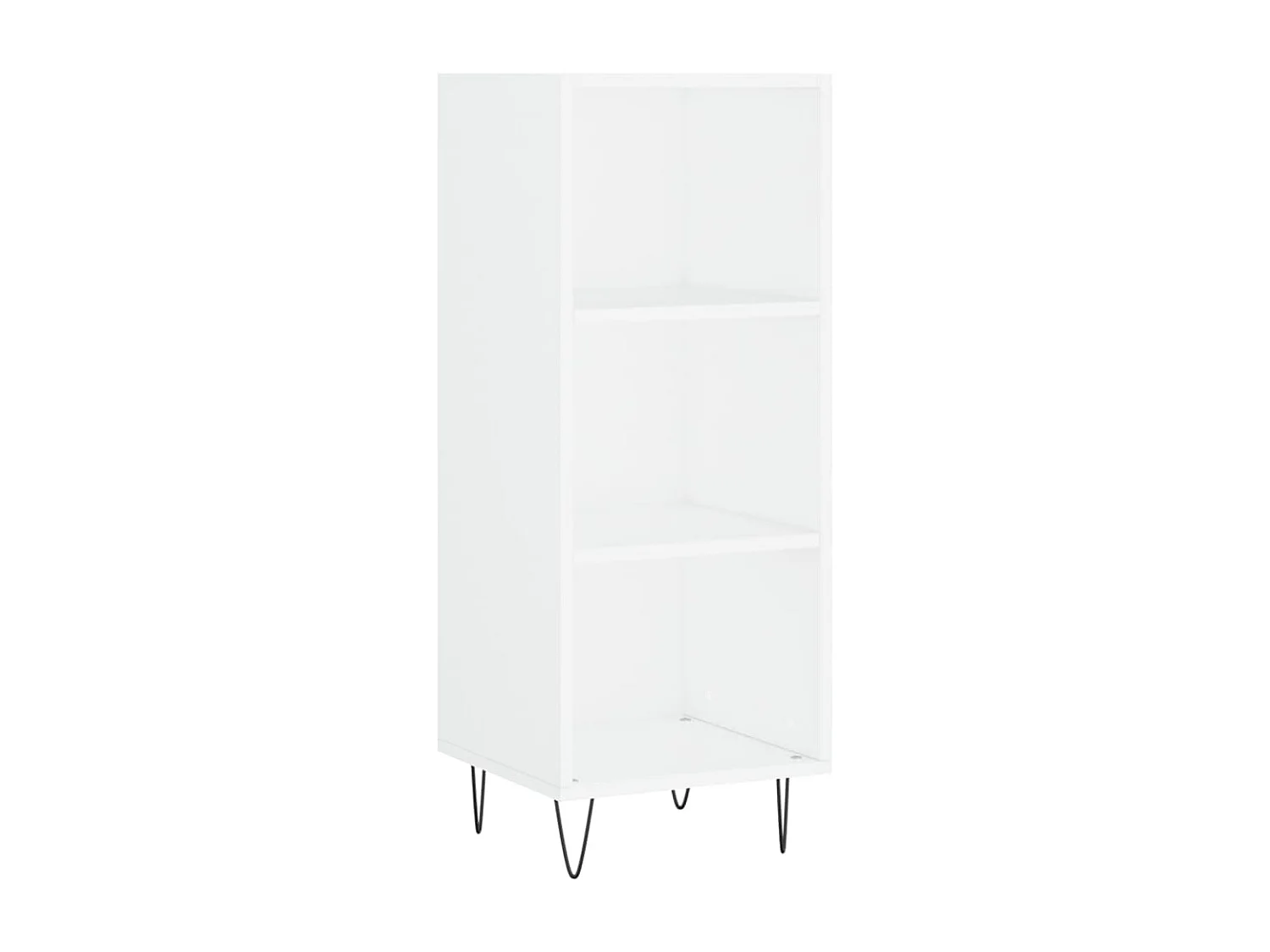 Wit hoog dressoir 34,5x34x180 cm Technisch hout