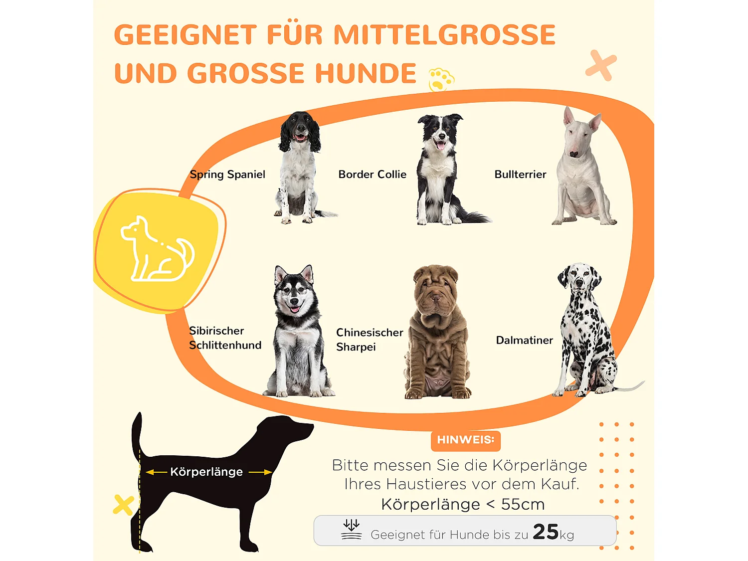 Cabane pour chien avec plateau de table, cage et maison, double portes, rembourrée, panneau de particules, chêne (90x58x65cm)