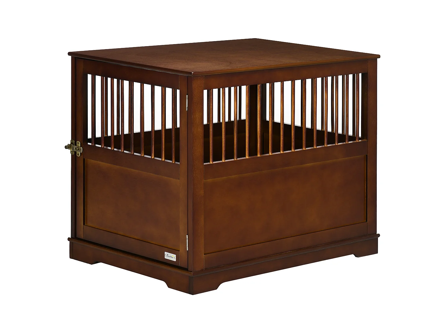 Trasportino per cani con piano d'appoggio, design elegante, legno, marrone (80,5x59,5x67,5cm)