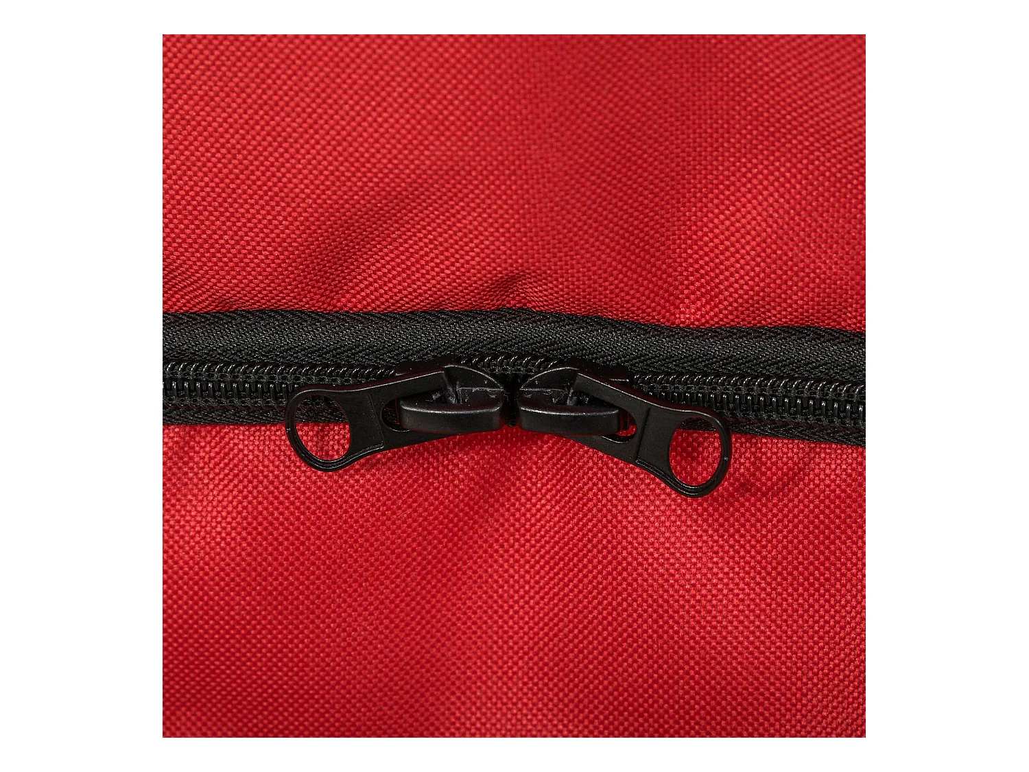 Chariot pour chien et chat, design pliable avec housse en polyester, rouge, 4 roues pivotantes (76.5x52x95cm)