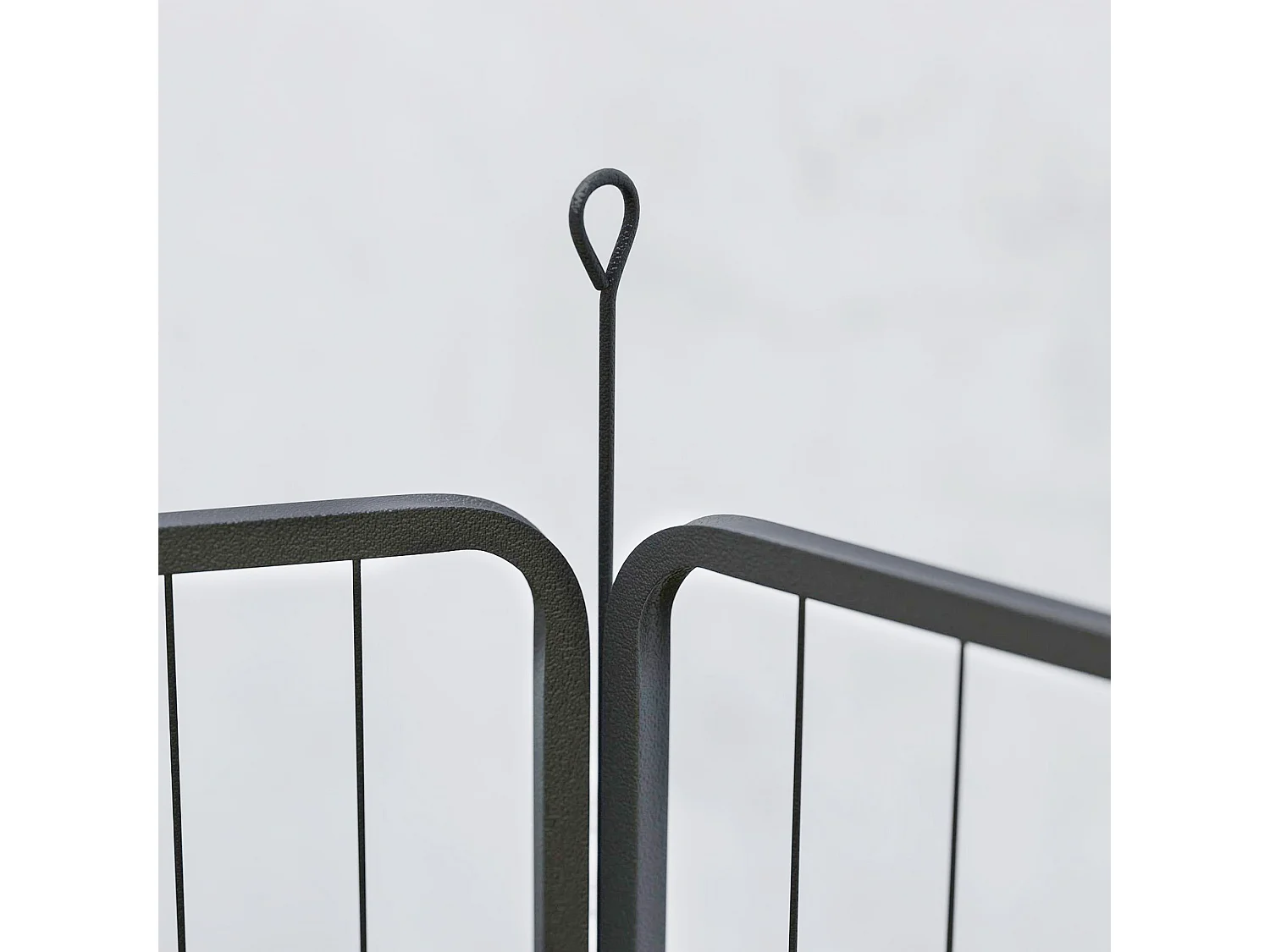 Extension de clôture pour chien, 2 panneaux en acier, noir, pour enclos extérieur (80x100x1.5 cm)