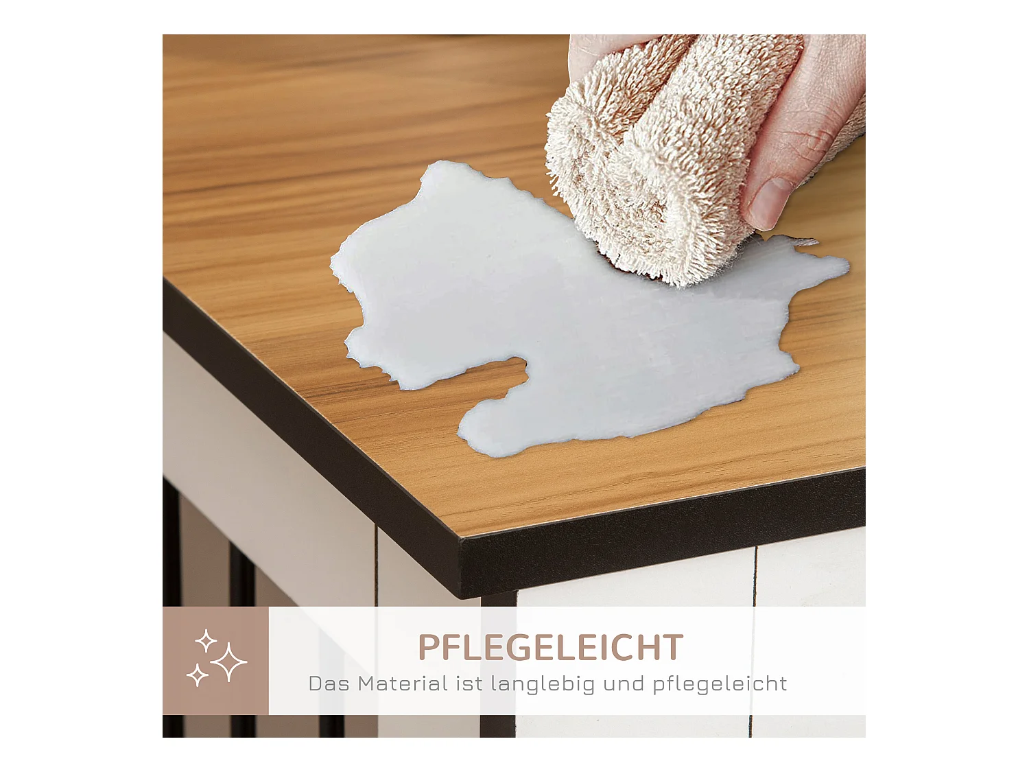 Cage pour chien design moderne, avec portes verrouillables, panneau de particules, noyer foncé et blanc (106x60x76cm)