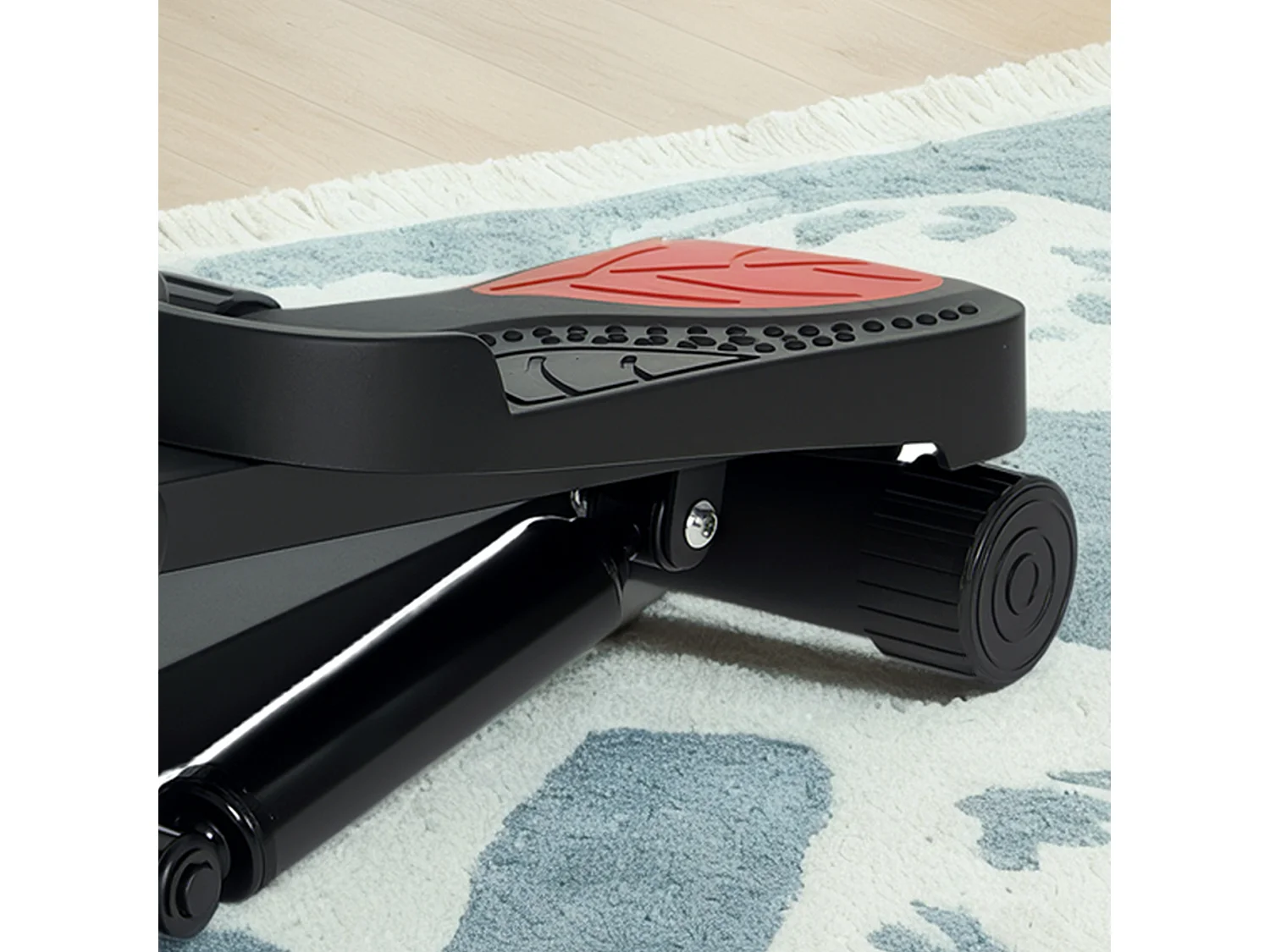 Mini-stepper avec écran LCD, compact, acier, noir (44.5x29x20 cm)