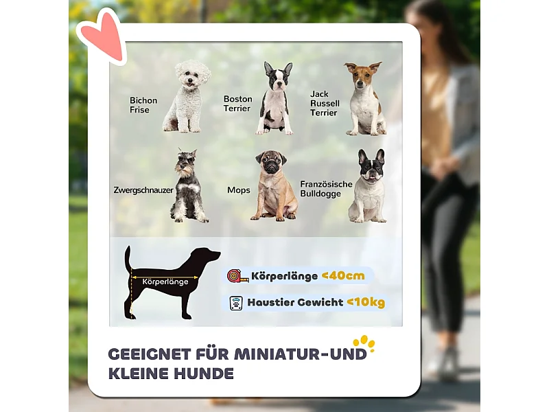 Poussette pliante 2 en 1 pour chien et chat jusqu'à 10 kg, polyester, vert foncé, avec coussin et filets (81x58x97.5cm)