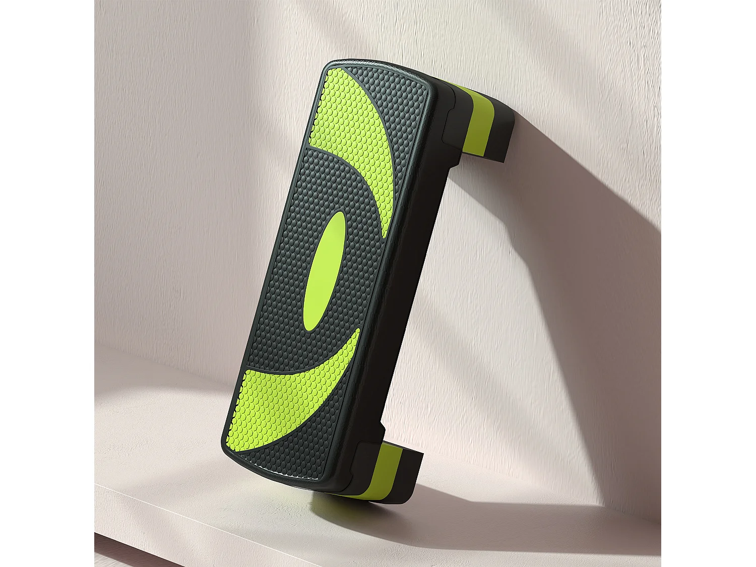 Stepper Aerobic avec hauteur réglable (10/15/20 cm), en plastique, vert (80x31x20 cm)