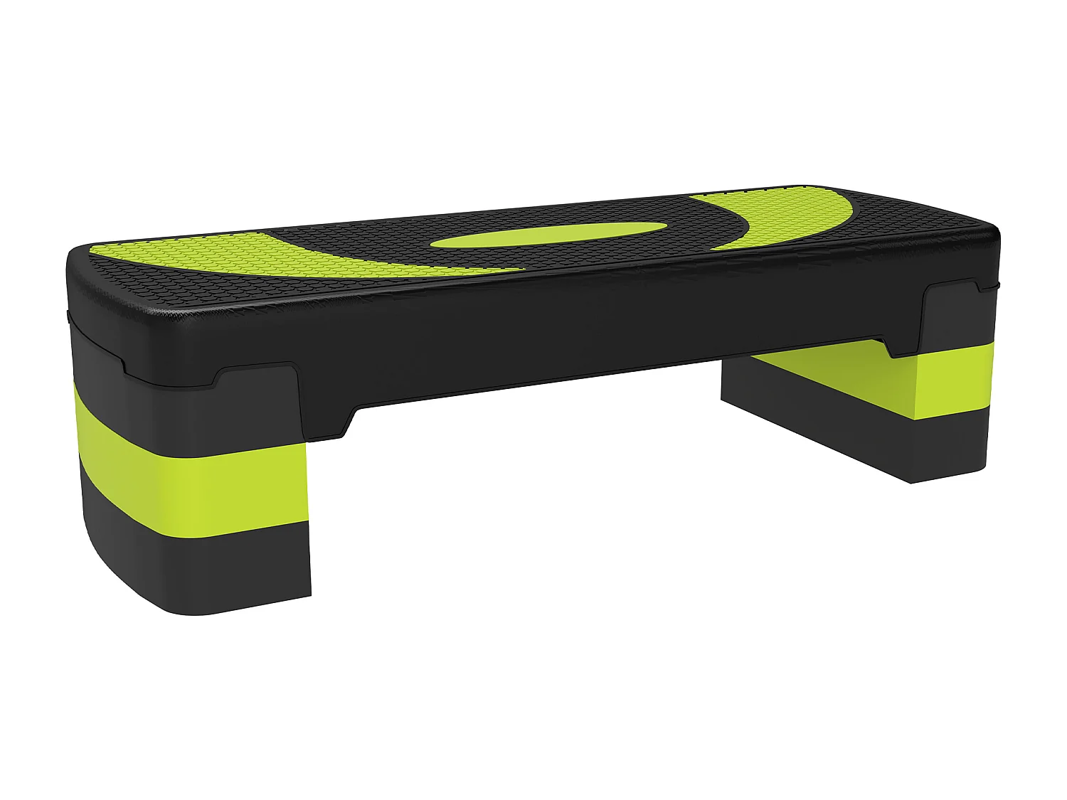 Stepper Aerobic avec hauteur réglable (10/15/20 cm), en plastique, vert (80x31x20 cm)