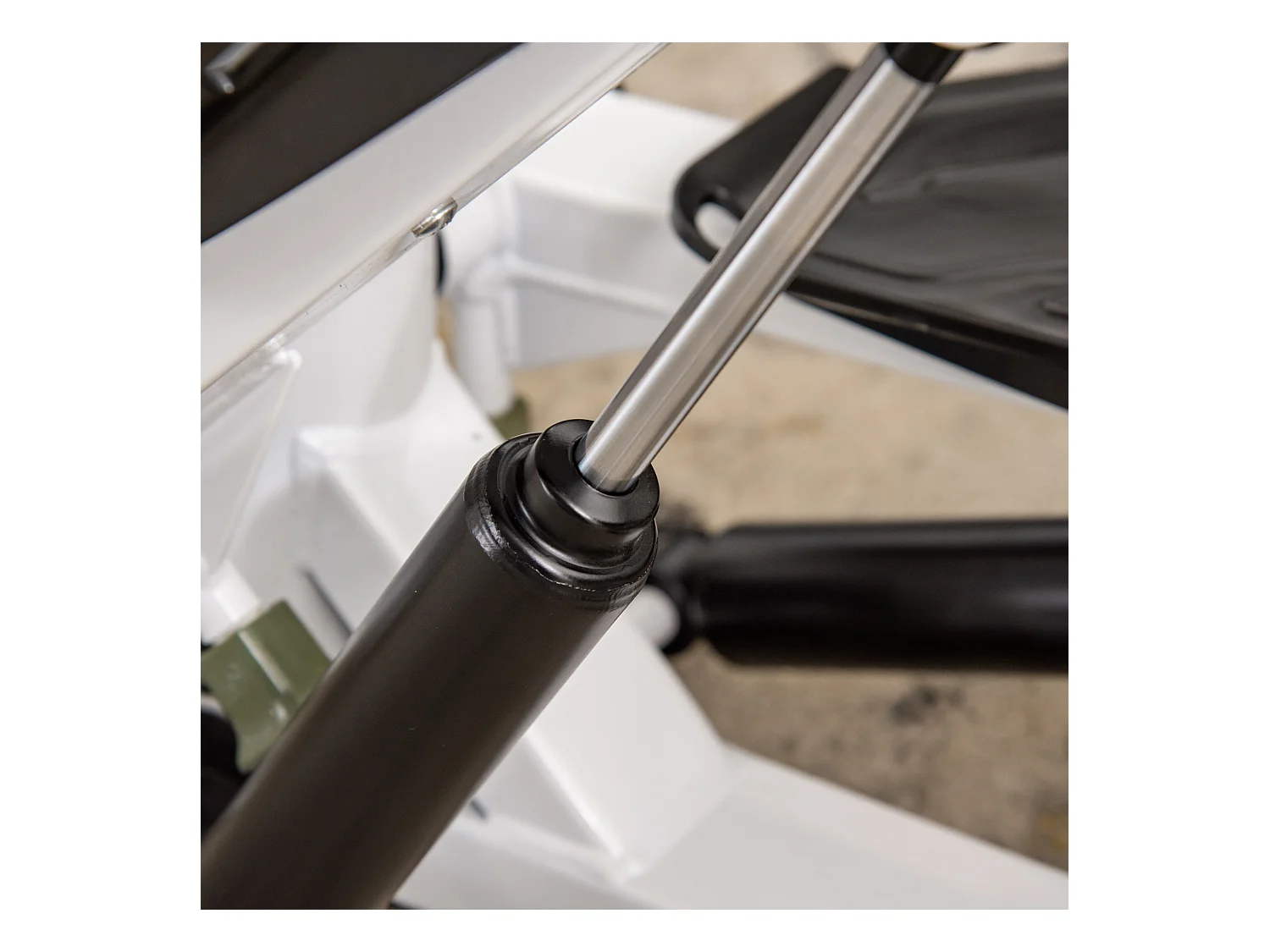 Mini Stepper avec LCD, 8 niveaux de résistance magnétique, acier, blanc (48x34x21 cm)