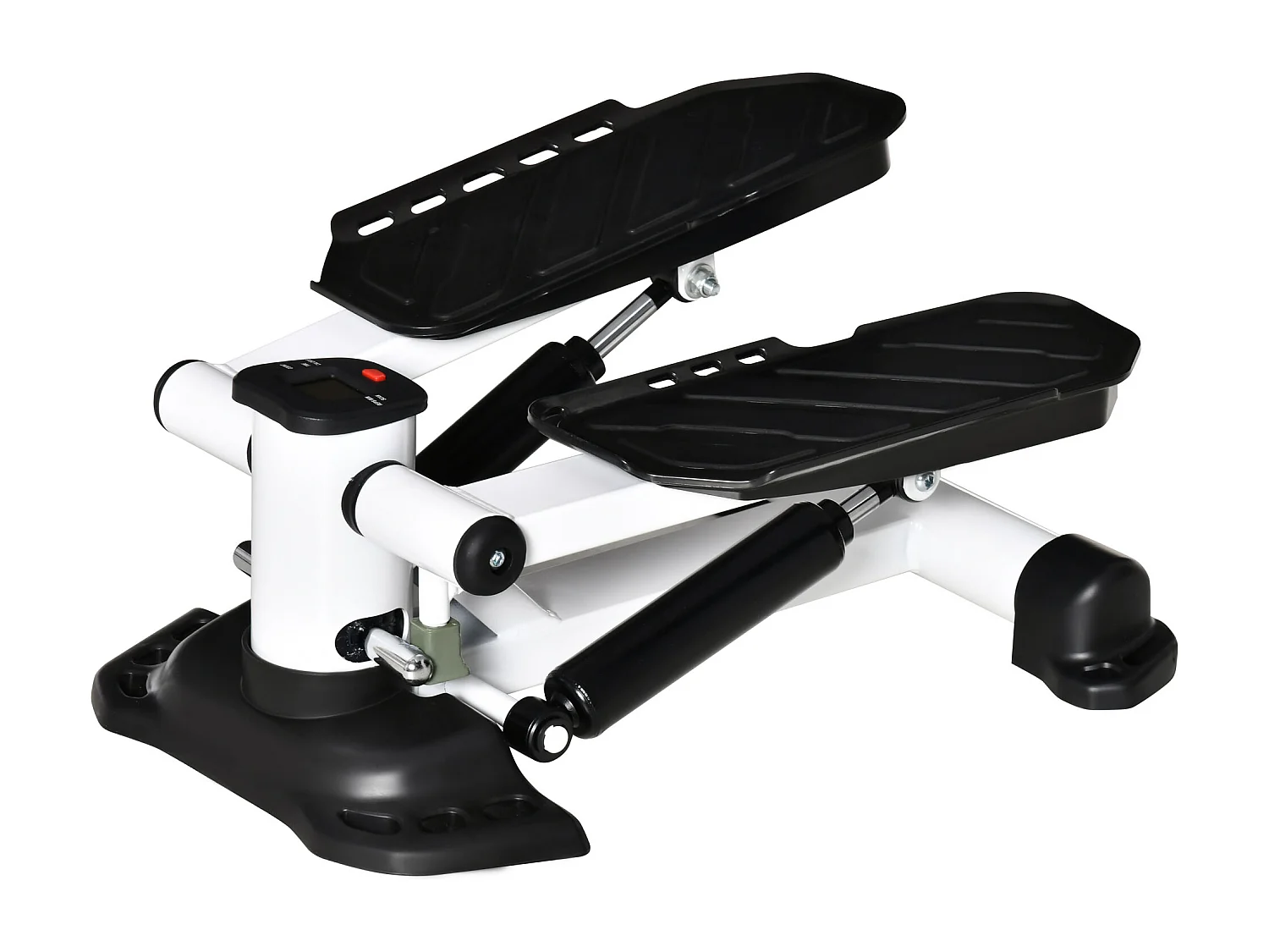 Mini Stepper avec LCD, 8 niveaux de résistance magnétique, acier, blanc (48x34x21 cm)