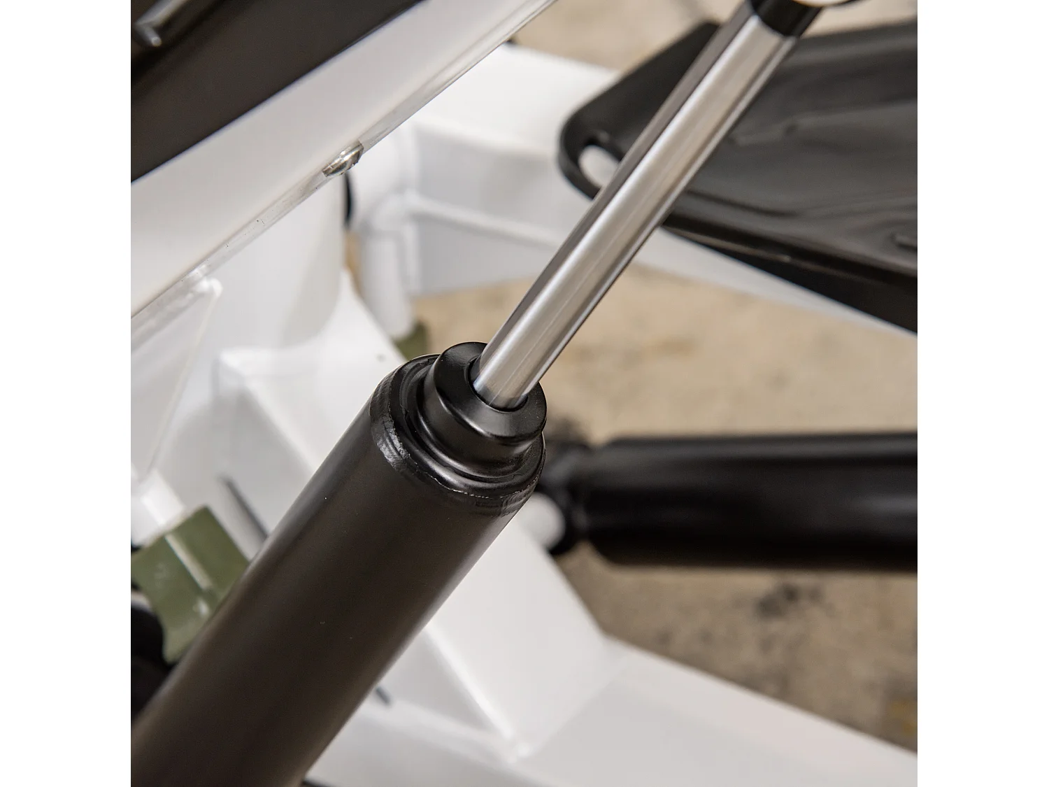 Mini Stepper avec LCD, 8 niveaux de résistance magnétique, acier, blanc (48x34x21 cm)