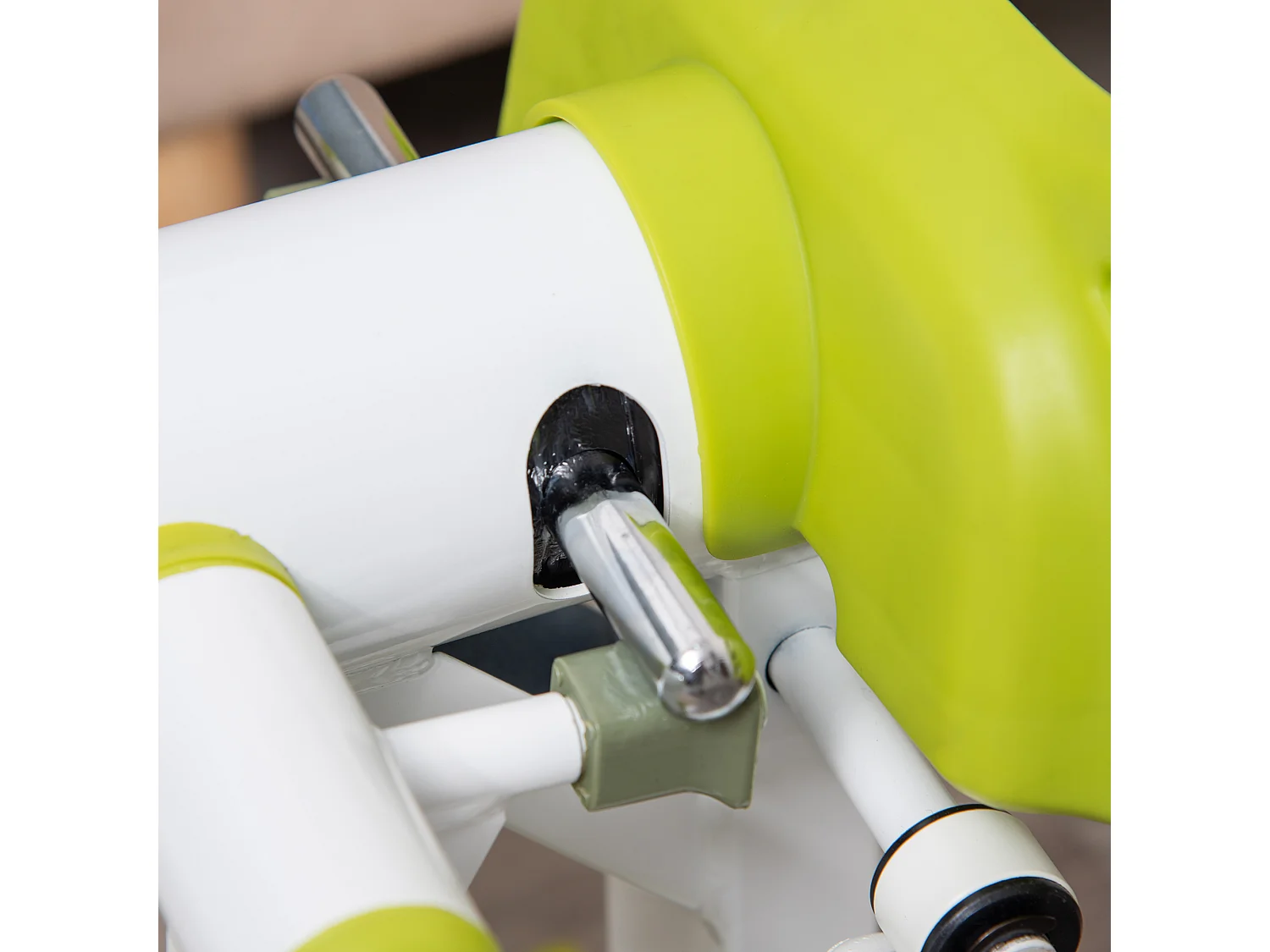 Mini stepper antidérapant avec écran LCD, double pédales, cadre acier, jaune (48x34x21cm)