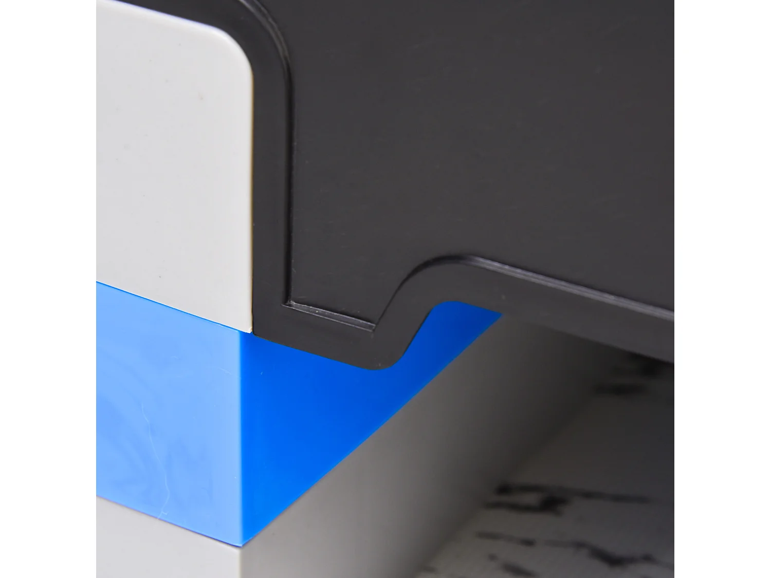 Stepper Aérobique Réglable, 3 hauteurs, Plastique, Bleu clair (80x31x10-20 cm)