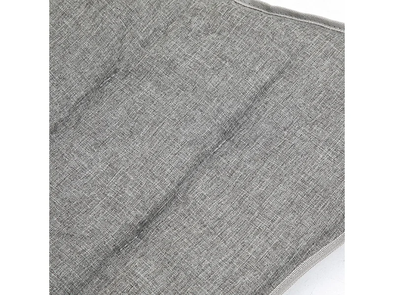 Chaise pliante de camping avec accoudoirs, légère et portable, acier, gris clair (88x74x84cm)