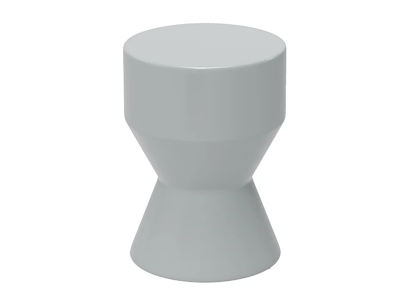 Keramische tuinkruk, zandlopermodel, weerbestendig, lichtgrijs (33x33x45,5 cm)