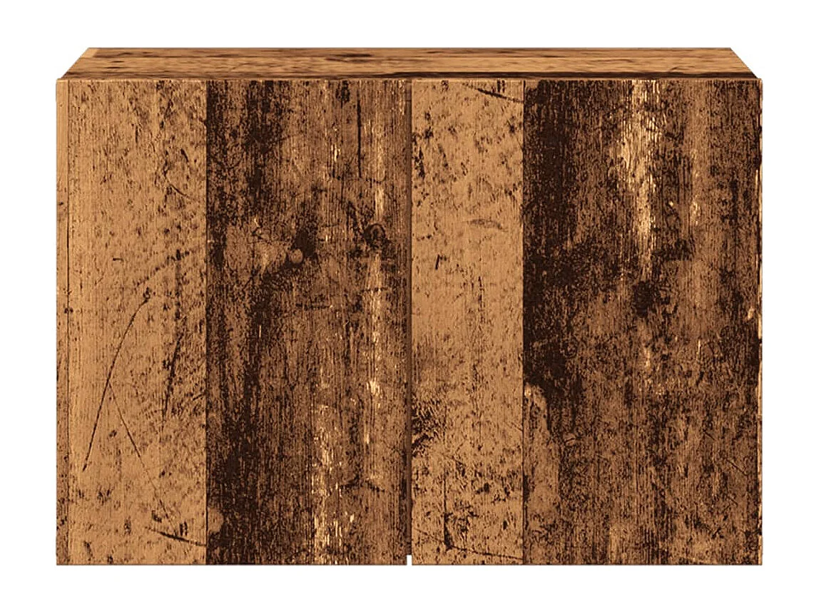 Mueble de TV de pared en madera vieja 60x30x41 cm