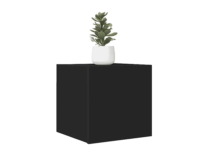 Zwarte wandkast 30,5x30x30 cm