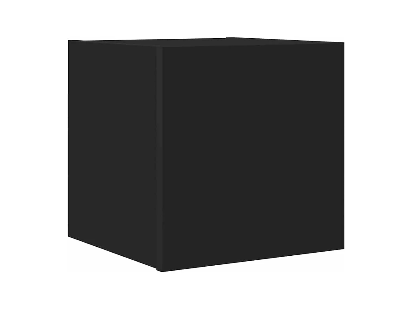 Mobile porta TV da parete nero 30,5x30x30 cm