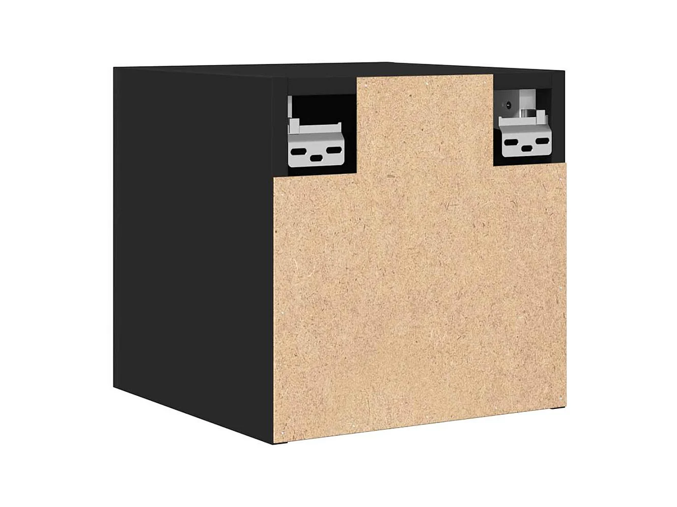 Mobile porta TV da parete nero 30,5x30x30 cm