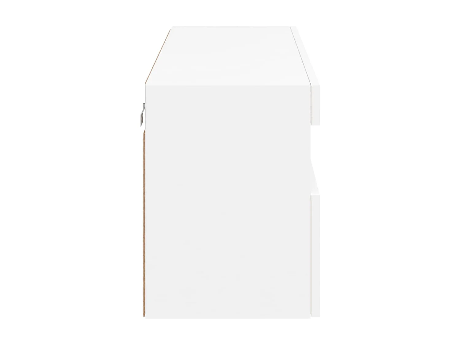 Mobile porta TV a parete con luci LED, bianco, 100x30x40 cm