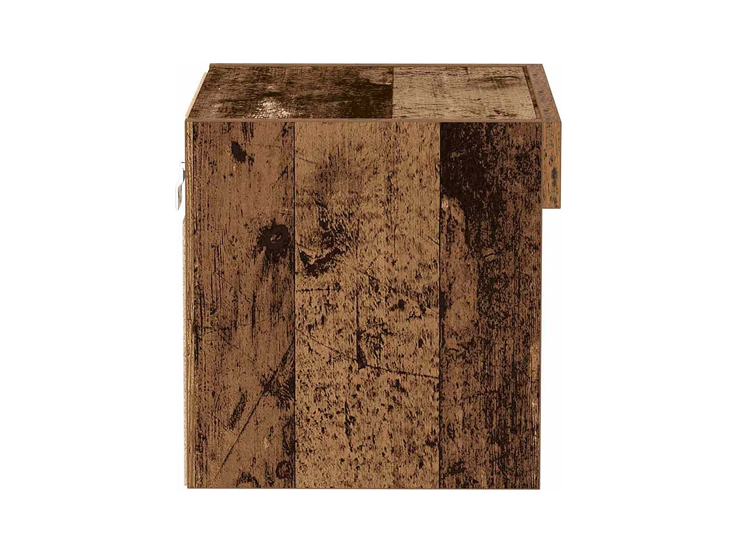 Buffet mural avec lumières LED en vieux bois 40x30x30 cm