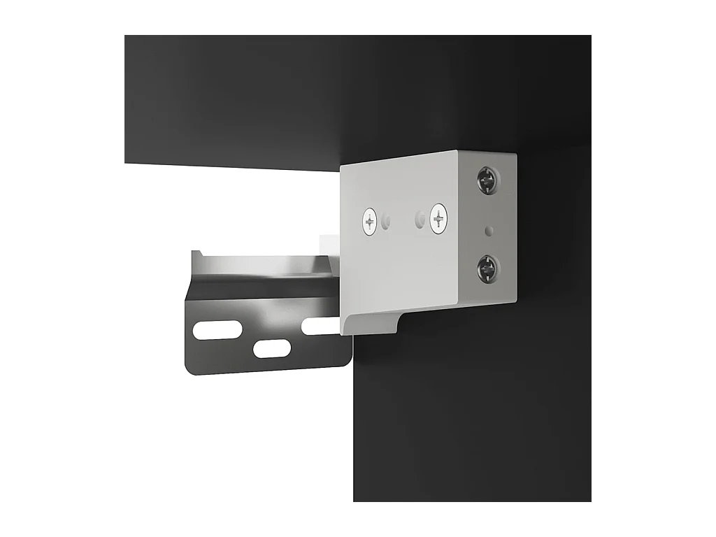 Mobile porta TV da parete nero 40x34,5x40 cm