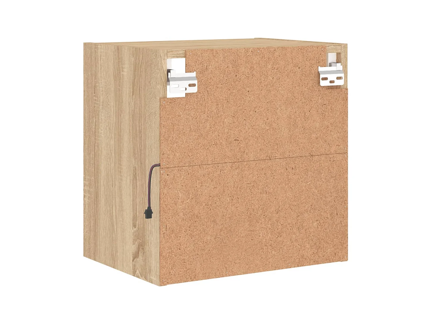 Table de chevet murale avec lumières LED chêne sonoma