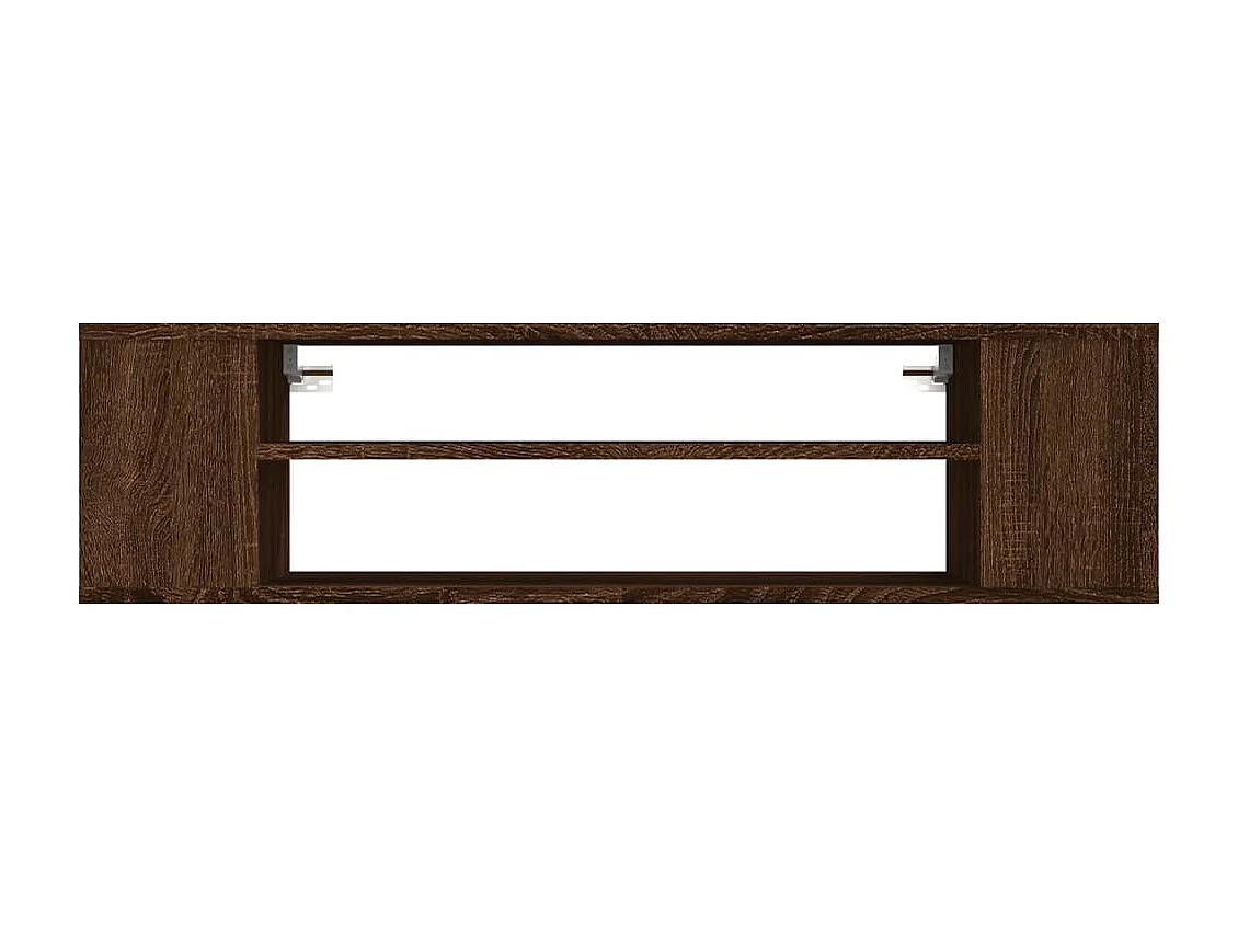 Mueble de TV de pared de roble marrón de 100 x 30 x 26,5 cm, madera de ingeniería