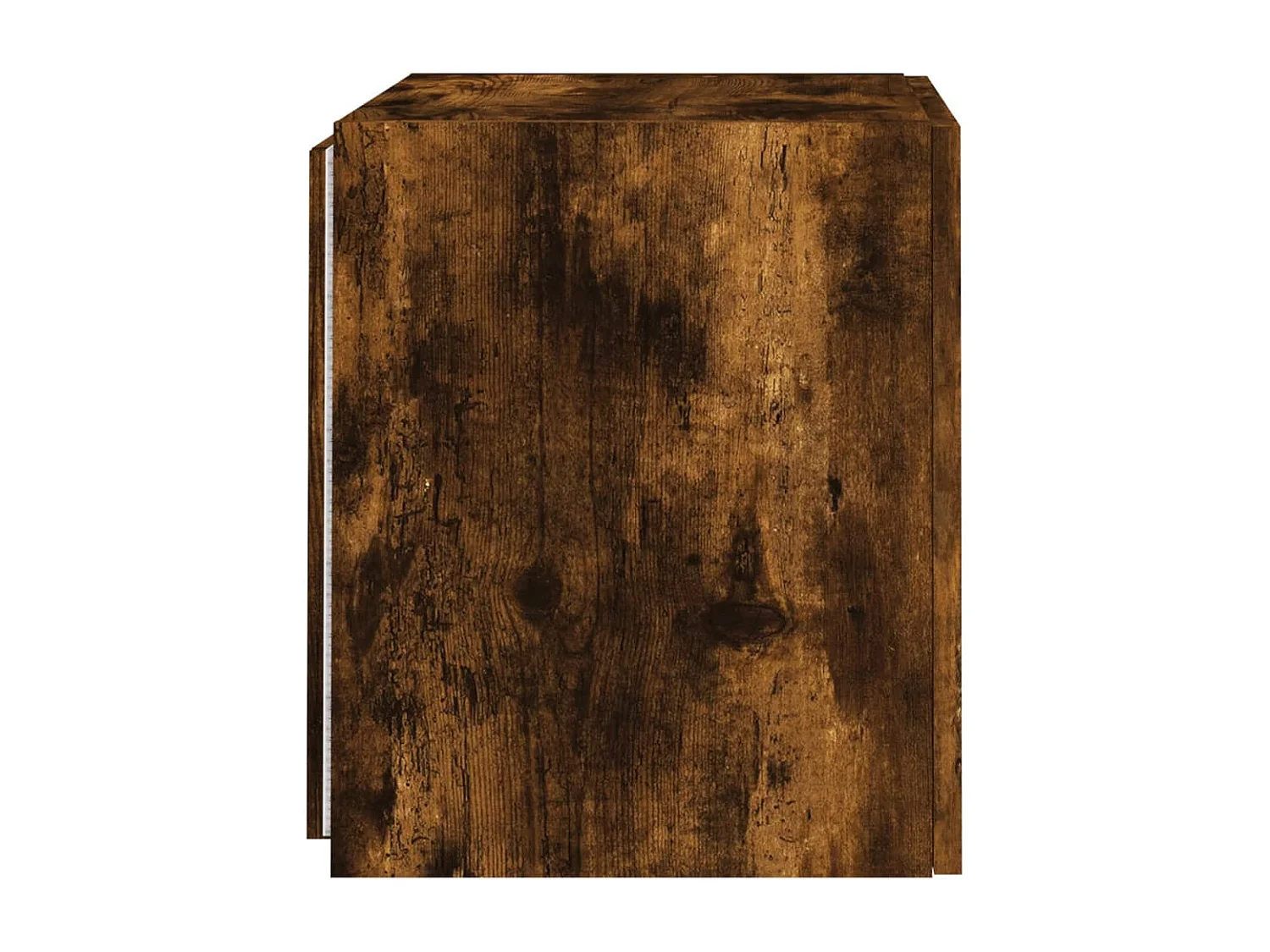 Mueble de TV de pared con luces LED roble ahumado 40,5x35x40 cm