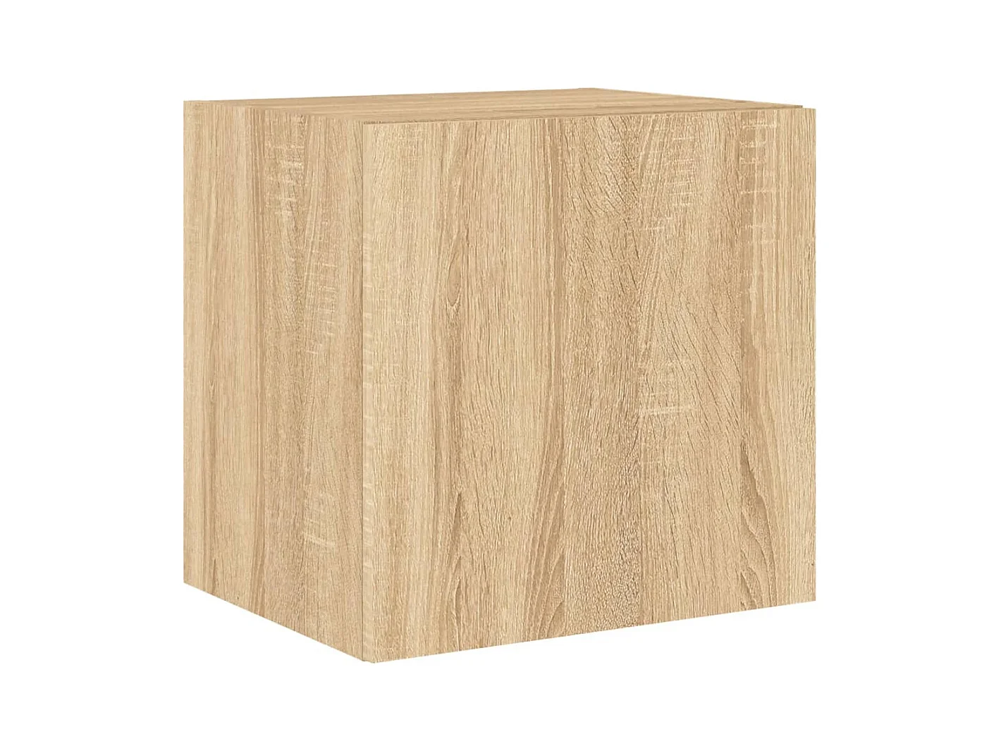 TV-Wandschrank mit LED-Beleuchtung, Sonoma-Eiche, 40,5 x 35 x 40 cm