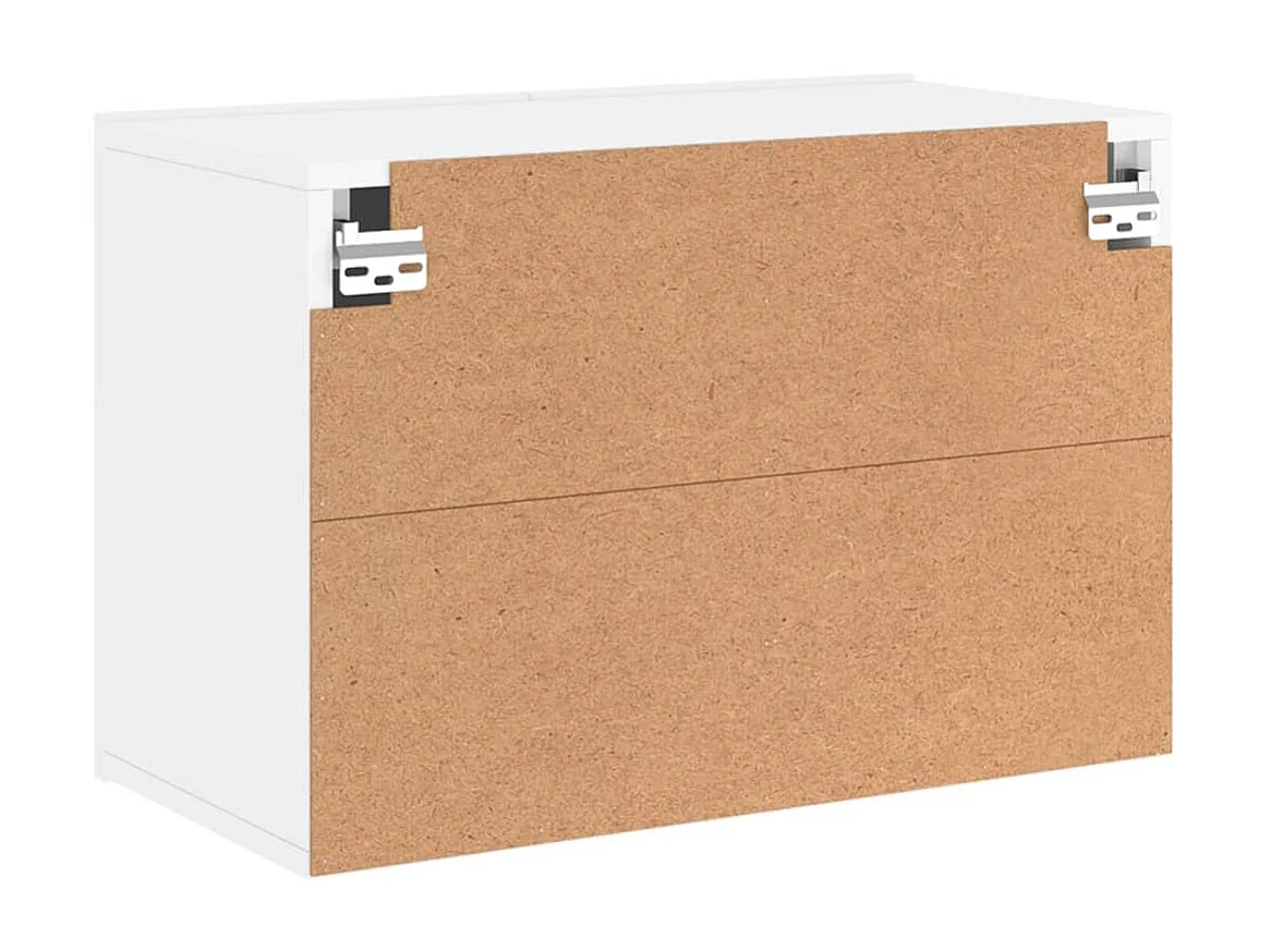 Mueble de TV de pared blanco 60x30x41 cm