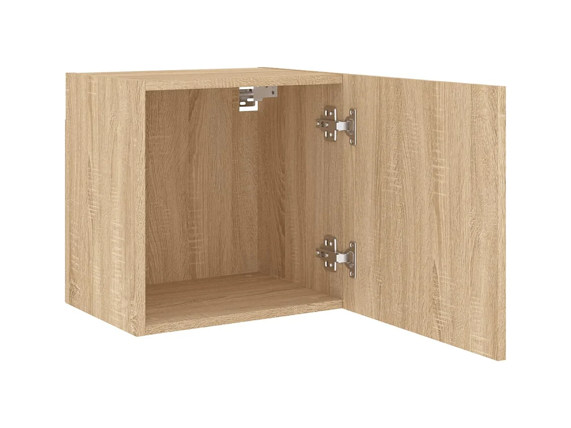 Wandmontierter TV-Schrank aus Sonoma-Eiche, 40,5 x 30 x 40 cm, Holzwerkstoff