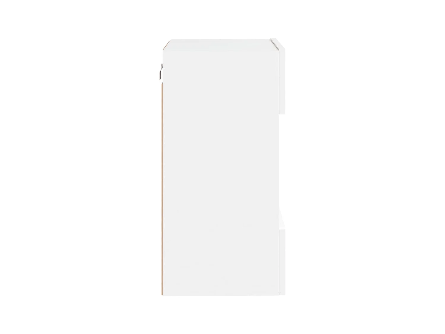 Mobile porta TV a parete con luci LED, bianco, 40x30x60,5 cm