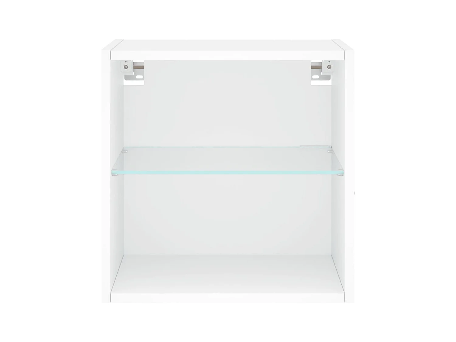 Table de chevet murale avec lumières LED blanc