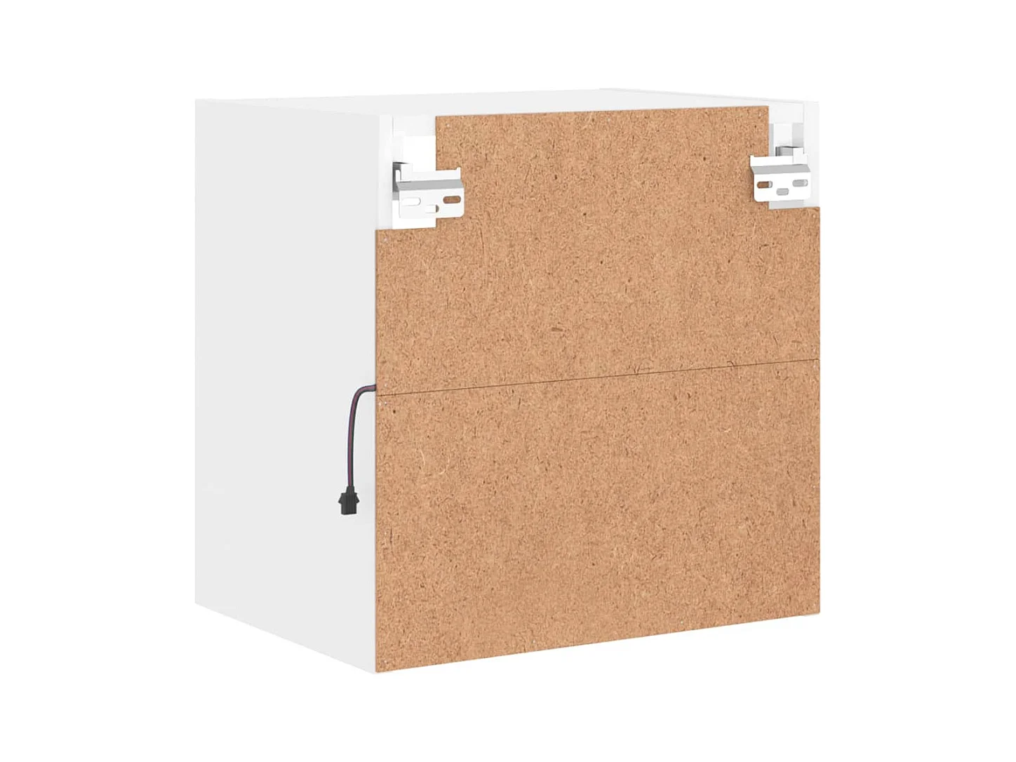 Table de chevet murale avec lumières LED blanc