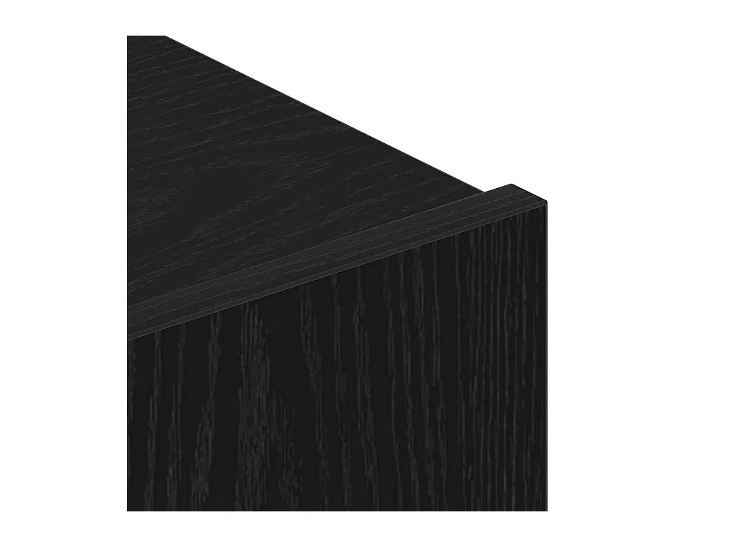 Ensemble de 6 meubles TV muraux en bois noir chêne de