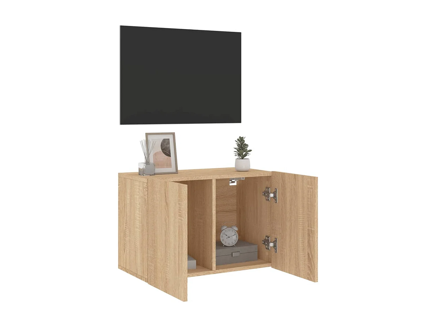 Mueble de TV de pared de roble Sonoma 60x30x41 cm