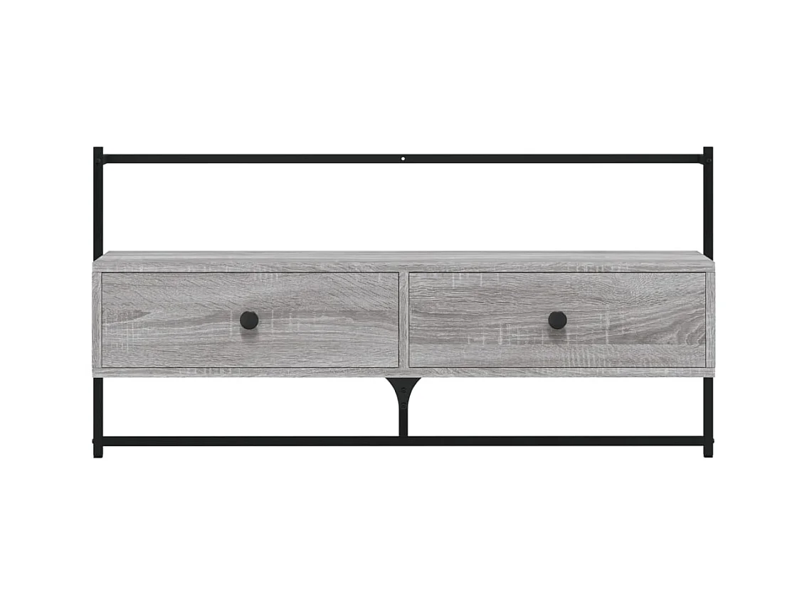 Mobile TV da parete Sonoma Grey 100,5x30x51 cm in legno ingegnerizzato