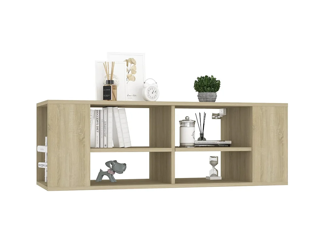 TV-Wandschrank Sonoma Eiche 102x35x35 cm Holzwerkstoff